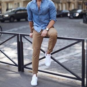 Camel Dress Denim Men’s Pants